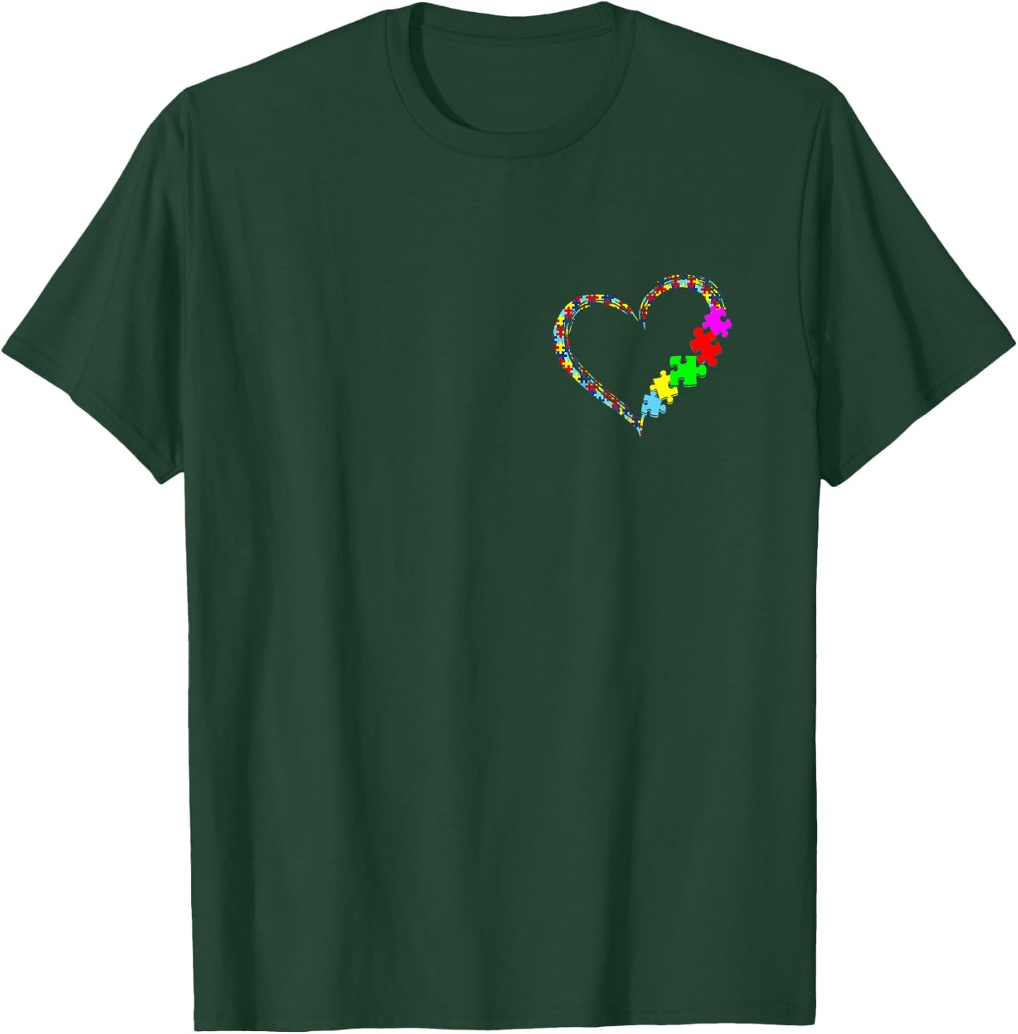 Autism Awareness Accept Understand Love Support Blue Autism T-Shirt - T-Shirt | Forest