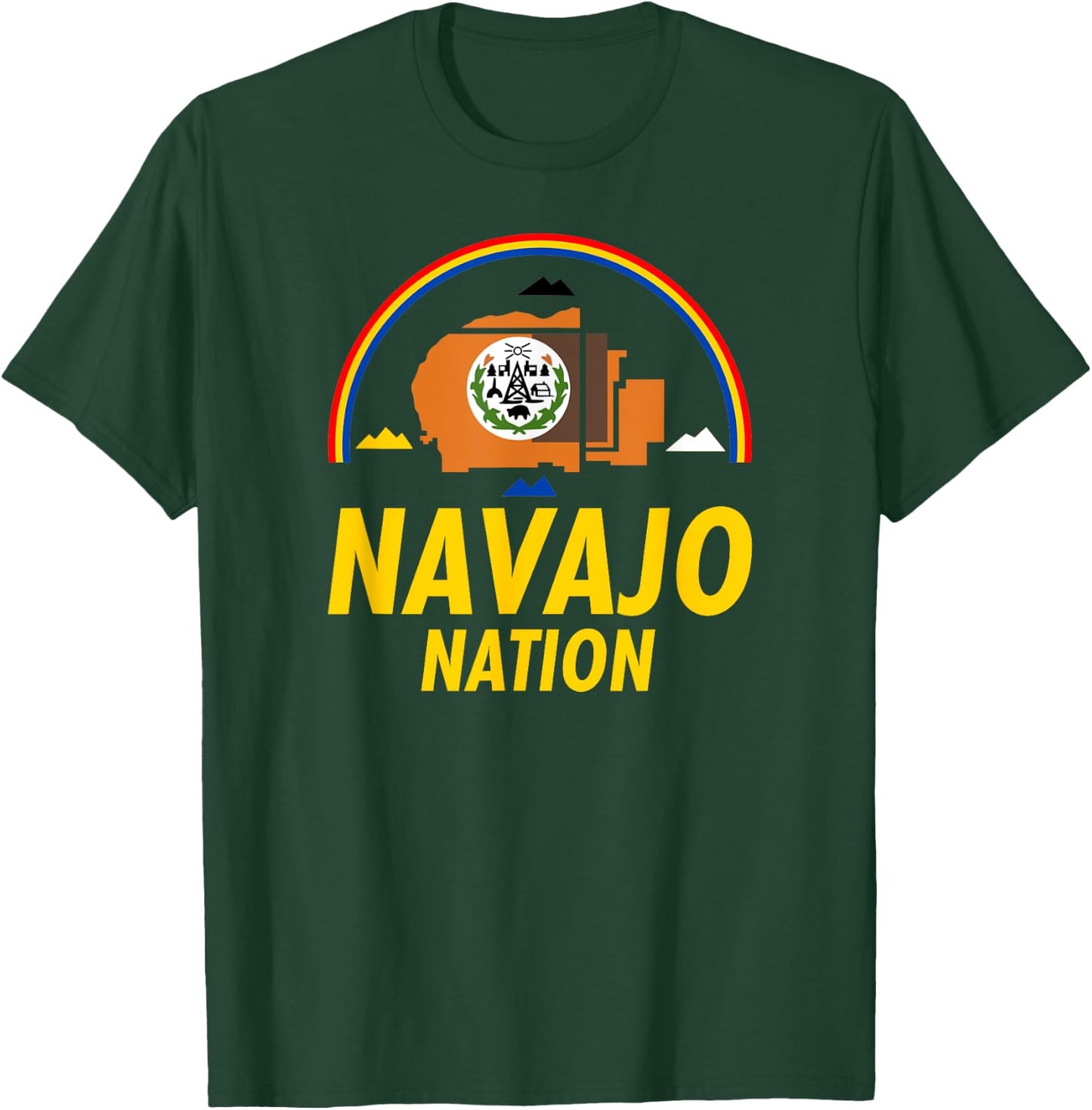 Navajo-Nation Flag: Native American Kids T-Shirt - T-Shirt | Forest