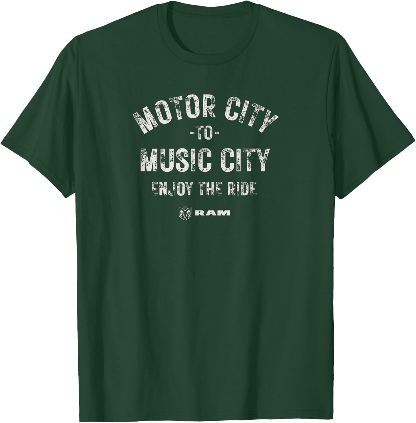 RAM Trucks Motor City to Music City (Light Print) T-Shirt - T-Shirt | Forest