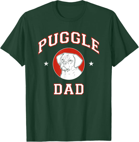 Puggle Dad Dog Father Men Women Girls Kids T-Shirt - T-Shirt | Forest