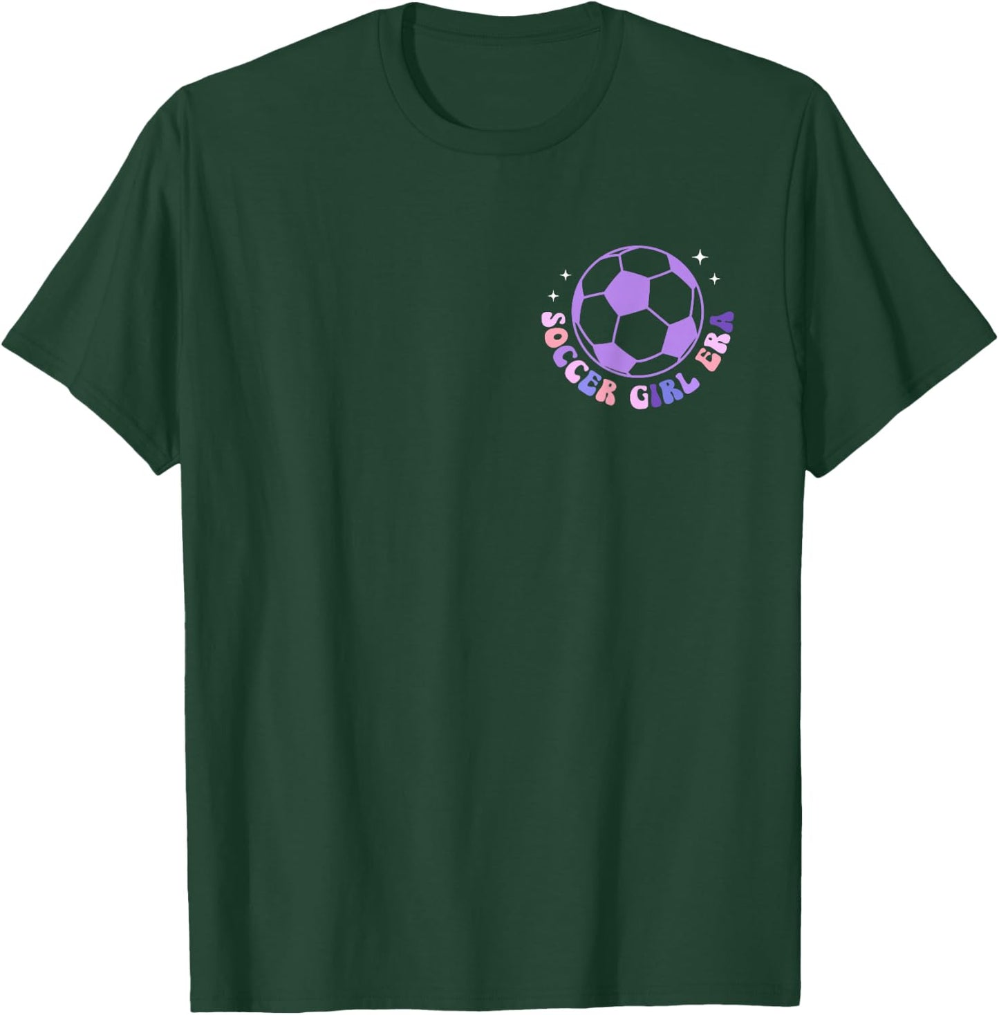 In My Soccer Girl Era Retro Groovy Soccer Girl 2 Sided T-Shirt - T-Shirt | Forest
