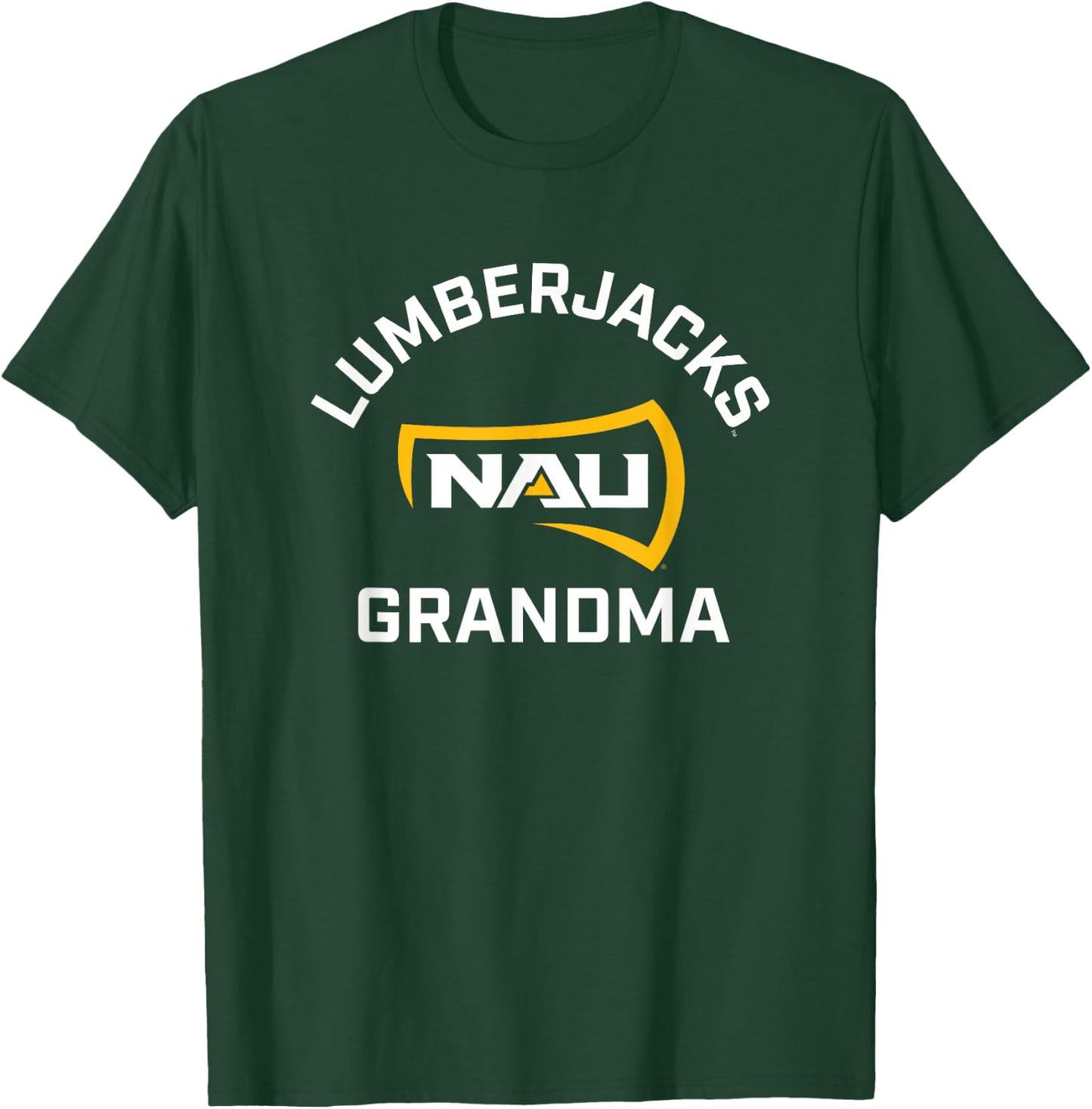 Campus Lab NAU Lumberjacks Arched Grandma - Blue, -Adults, Short Sleeve, Small T-Shirt - T-Shirt | Forest