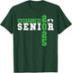 Wrestling Senior Night Wrestling Senior 2025 Graduation 33 T-Shirt - T-Shirt | Forest