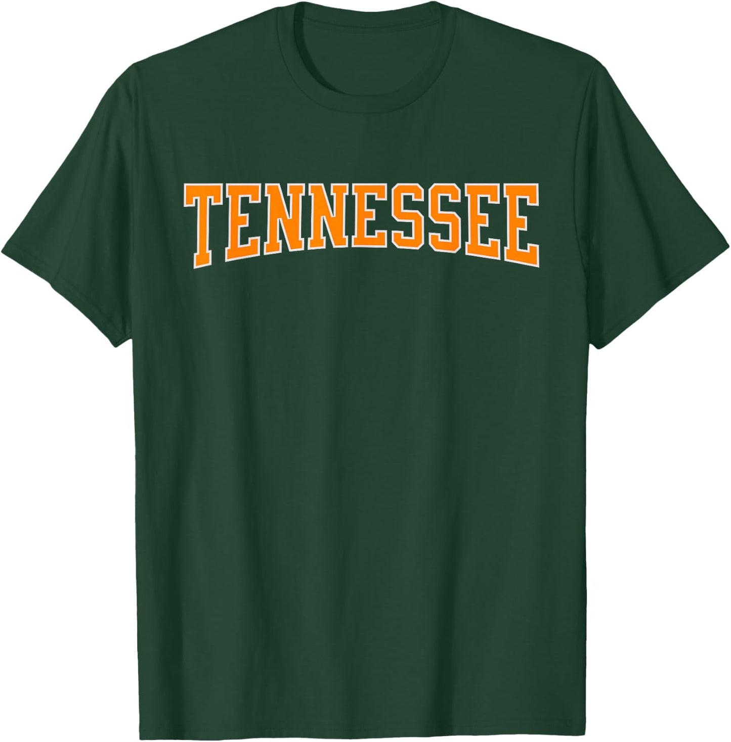 Vintage Orange Print Dark Retro Varsity Tennessee T-Shirt - T-Shirt | Forest