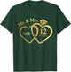 Mr And Mrs For 12 Years 12th Wedding Anniversary Couple T-Shirt - T-Shirt | Forest