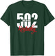 502 Louisville Area Code Kentucky Funny T-Shirt - T-Shirt | Forest
