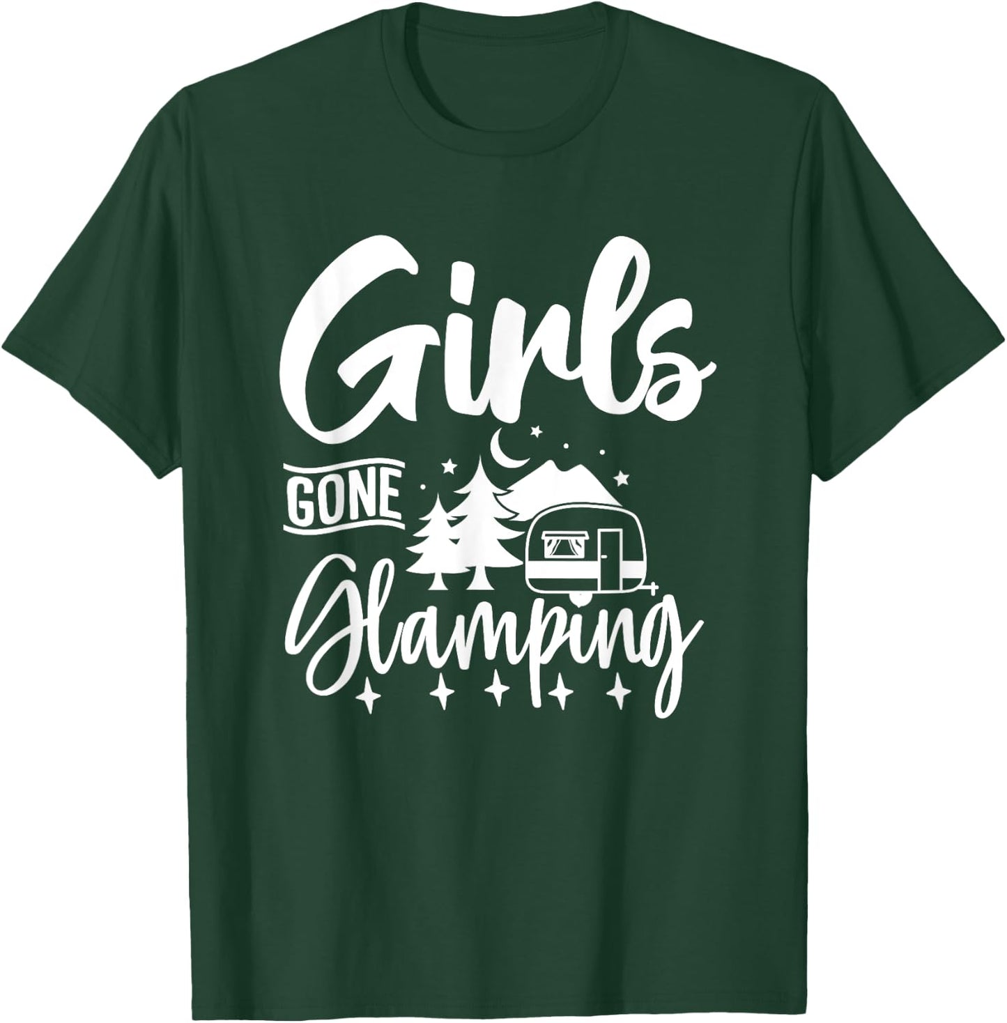 Girls Gone Glamping Nature Adventure Summer Glampers 2024 T-Shirt - T-Shirt | Forest