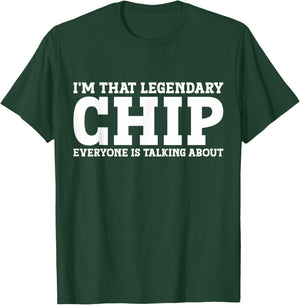 Chip Personal Name First Name Funny Chip T-Shirt - T-Shirt | Forest