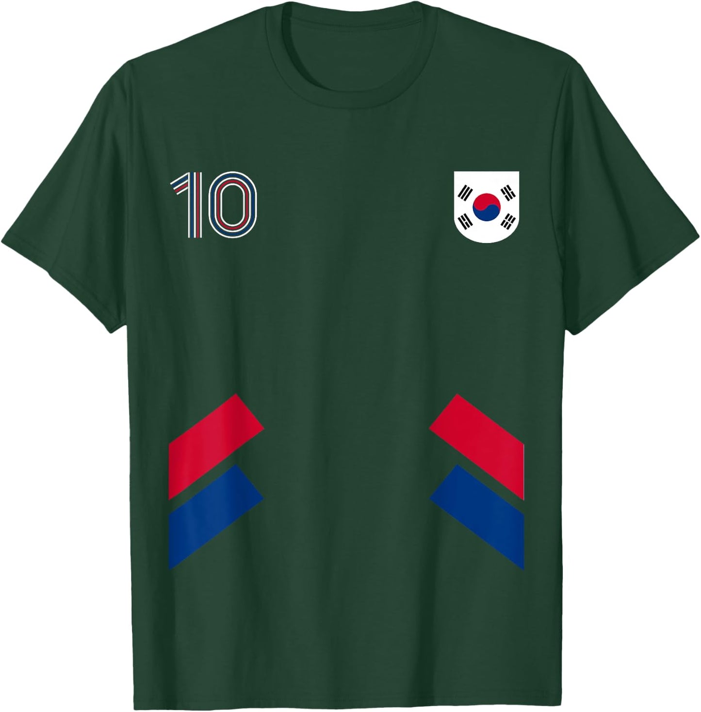 Retro10 South Korea Football South Korea Soccer Flag T-Shirt - T-Shirt | Forest