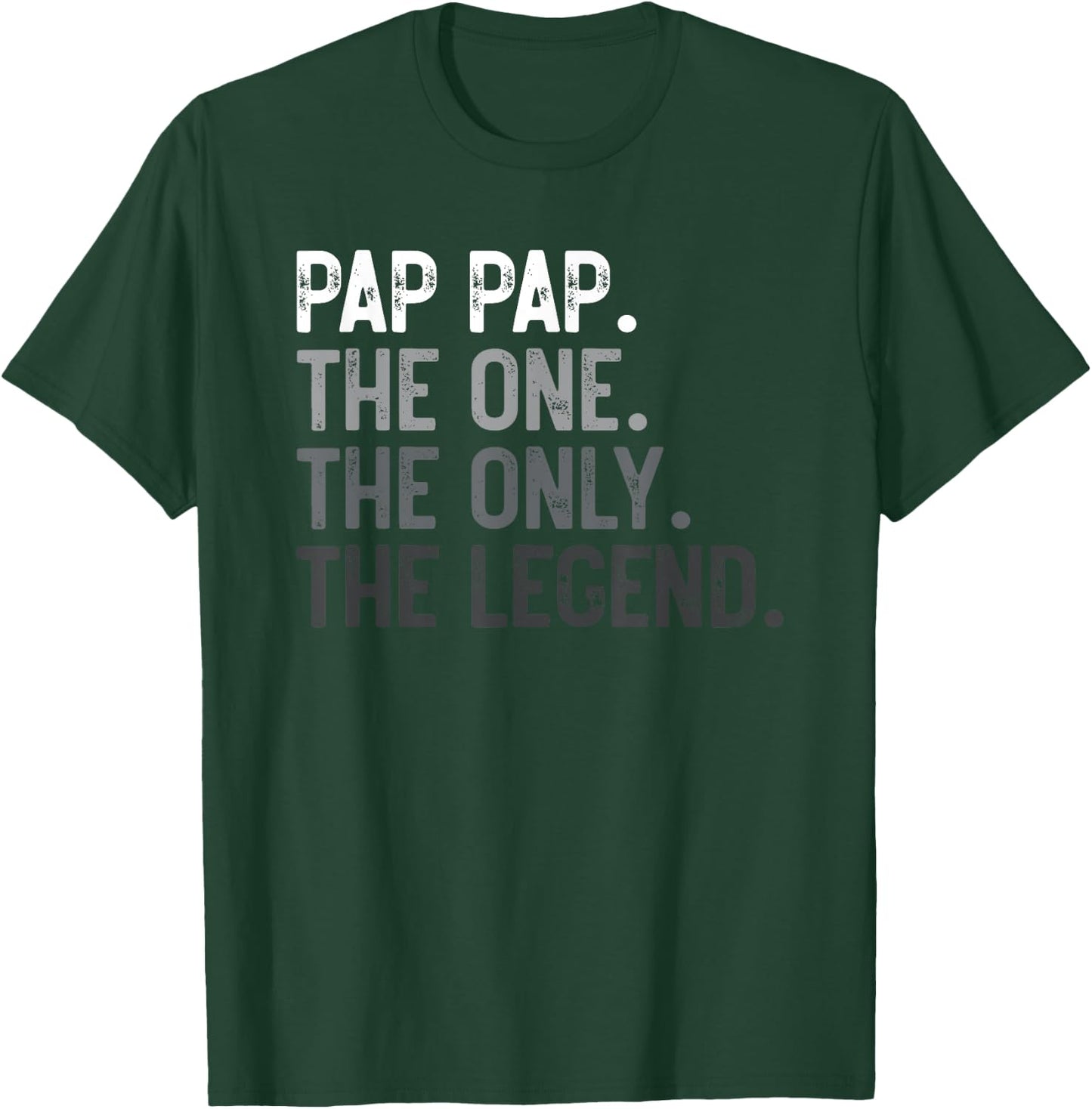 Pap Pap Funny Father's Day - Men's Black Retro Sports - Small - Short Sleeve - Spread Collar - Perfect for Father's Day T-Shirt - T-Shirt | Forest