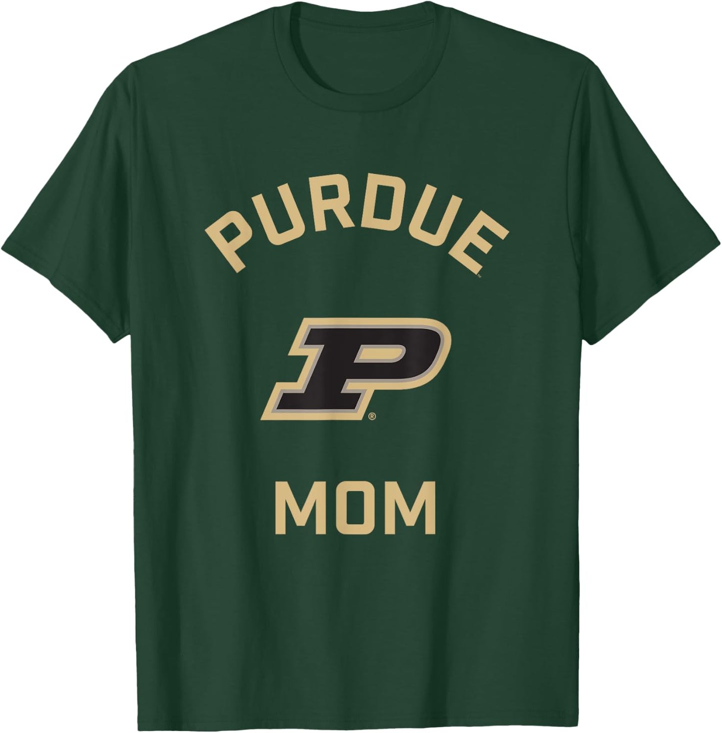 Purdue University Boilermakers Arched Mom T-Shirt - T-Shirt | Forest
