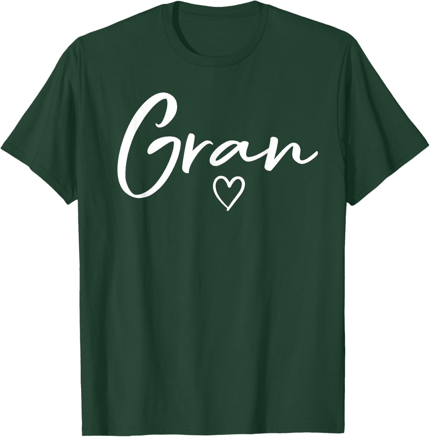 Gran Gifts Grandma Heart Mother's Day Gran T-Shirt - T-Shirt | Forest