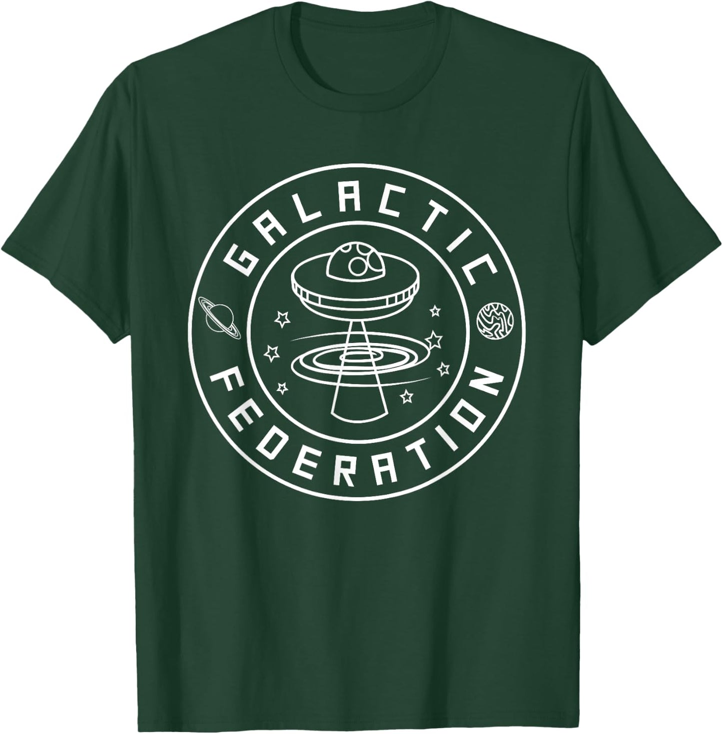 Galactic Federation - Humanity is not ready - Alien T-Shirt - T-Shirt | Forest
