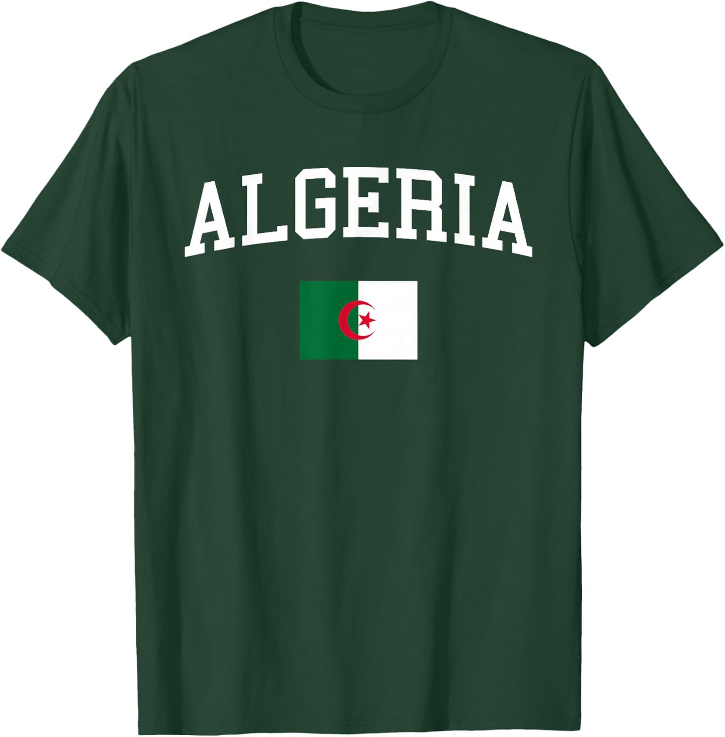 Algerian Flag Men Women Kids Algeria T-Shirt - T-Shirt | Forest