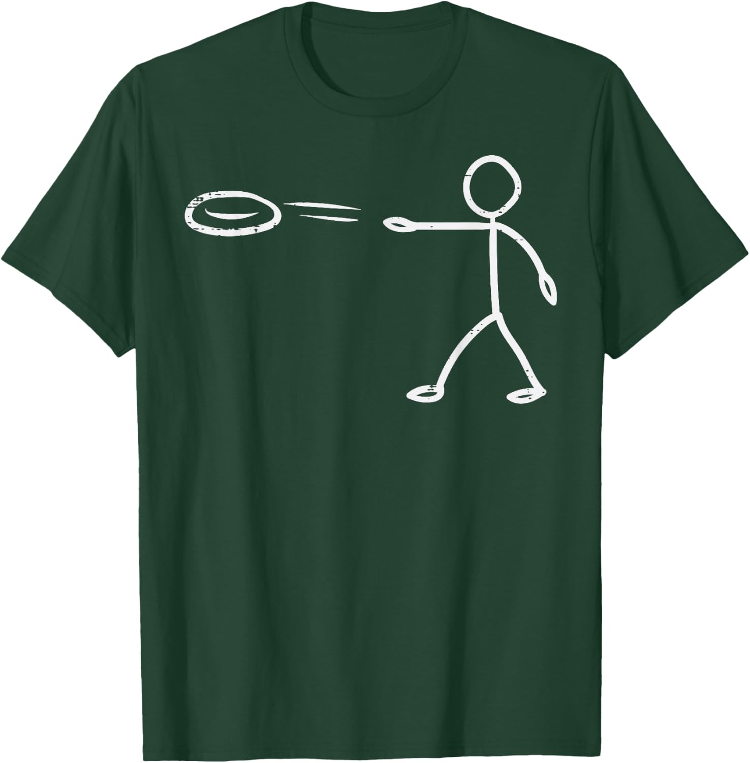 Disc Golf Funny Frisbee Frolf Men Women Kids T-Shirt - T-Shirt | Forest