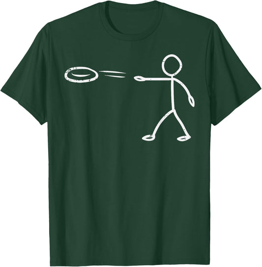 Disc Golf Funny Frisbee Frolf Men Women Kids T-Shirt - T-Shirt | Forest