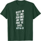 Believe On The Lord Jesus Christ Thou Shalt Be Saved Acts 16 T-Shirt - T-Shirt | Forest