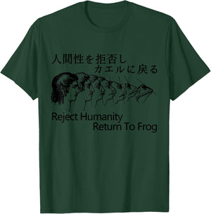 Reject Humanity Return To Frog Japanese T-Shirt - T-Shirt | Forest