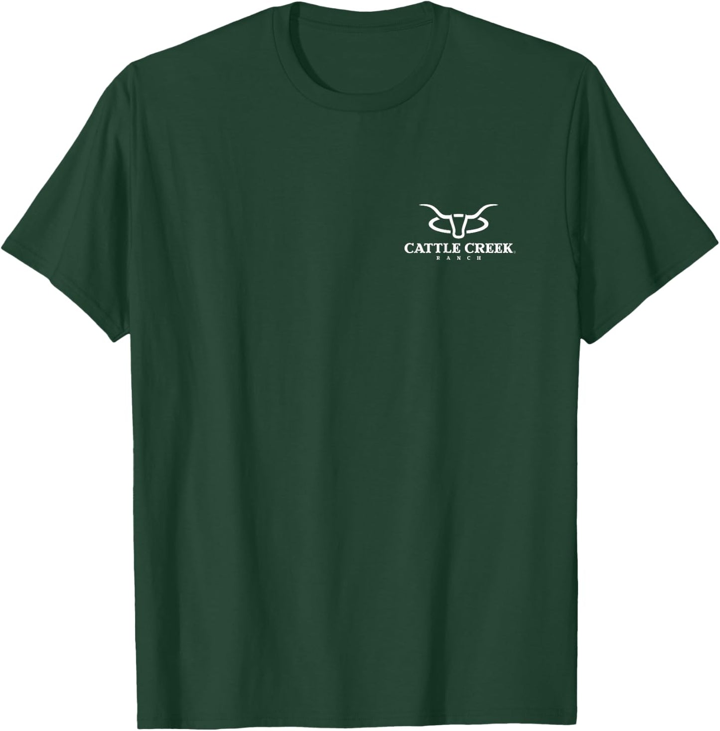 Cattle Creek Original White Logo Graphic T-Shirt - T-Shirt | Forest