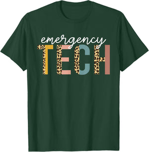 Emergency Room Technician ER Tech Nurse Technologist T-Shirt - T-Shirt | Forest