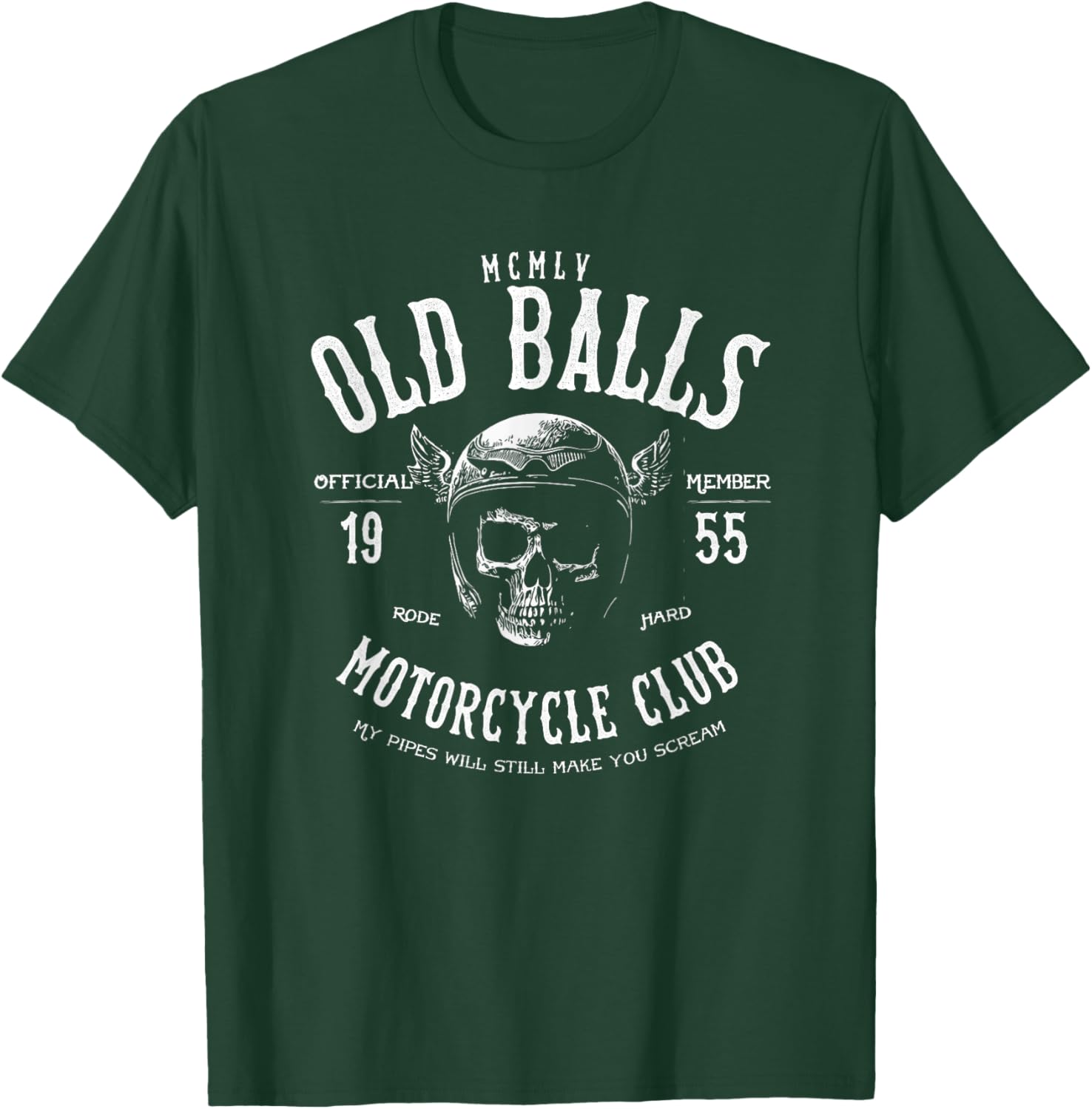Vintage Motorcycle Birthday for 1955 Men's 70th Birthday T-Shirt - T-Shirt | Forest