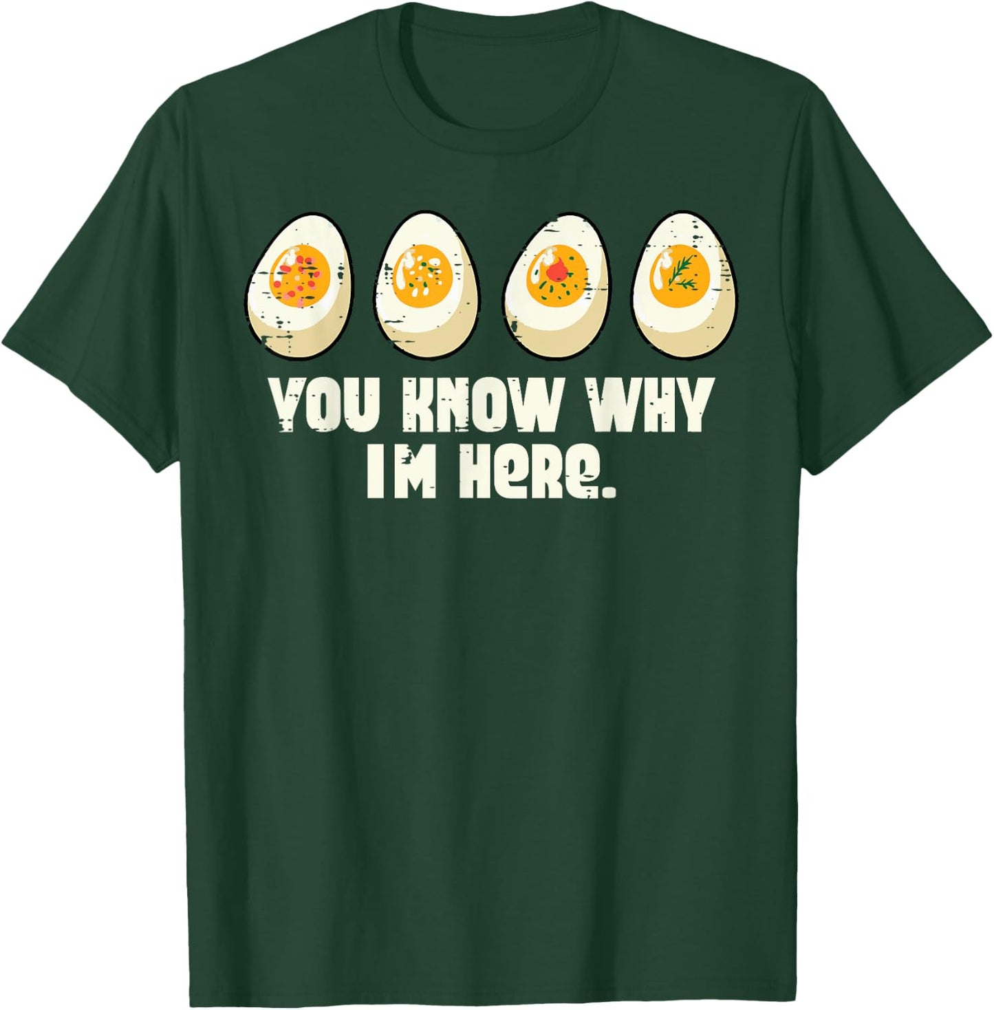 Deviled Eggs You Know Why Im Here Thanksgiving Men Women Kid T-Shirt - T-Shirt | Forest