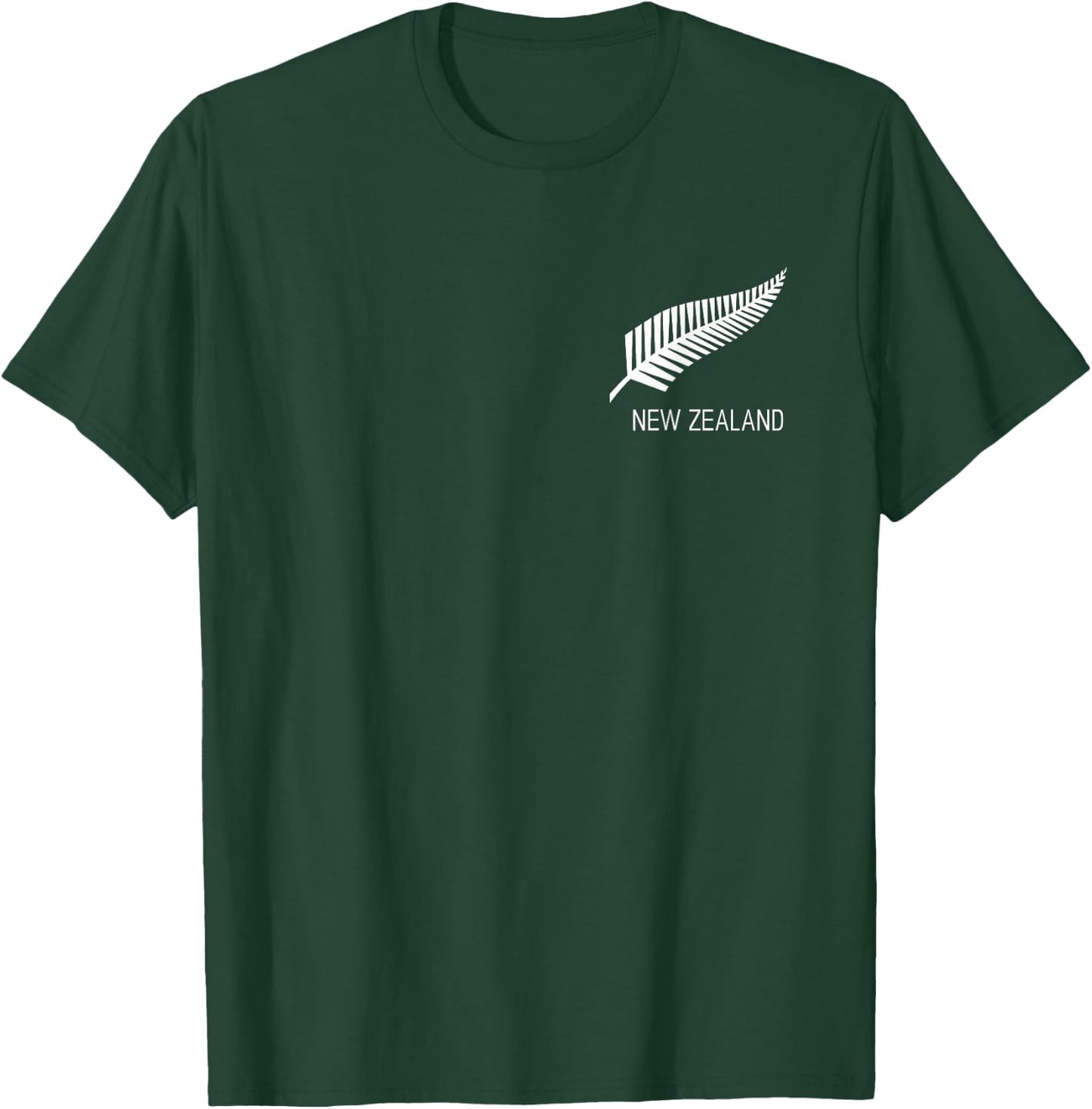 Black New Zealand Fern Shirt Black NZ Gift Proud Kiwi T-Shirt - T-Shirt | Forest