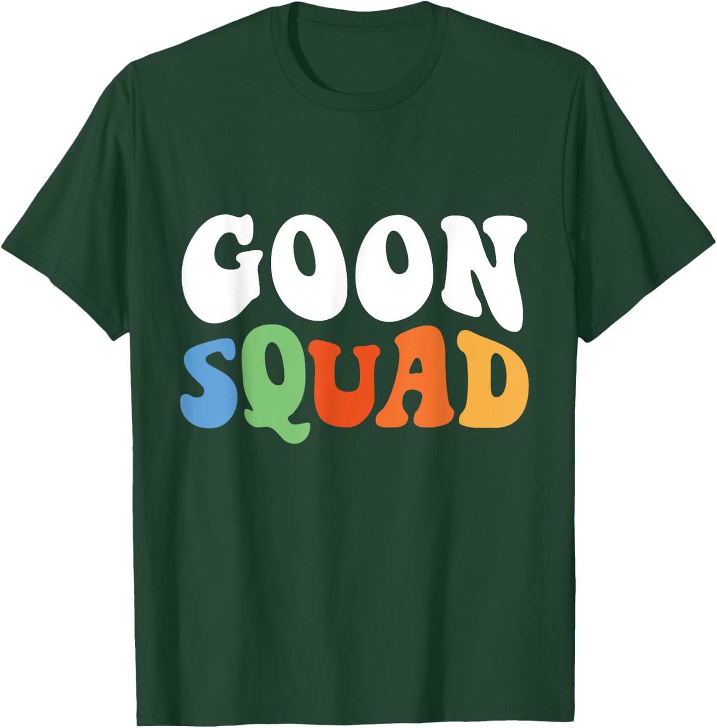 Men Women Boys Girls Funny Retro Goon Squad T-Shirt - T-Shirt | Forest