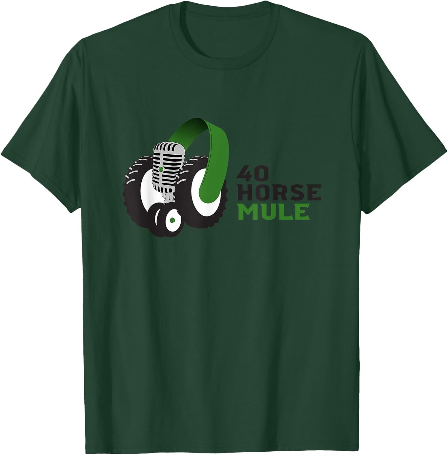40 Horse Mule T-Shirt - T-Shirt | Forest