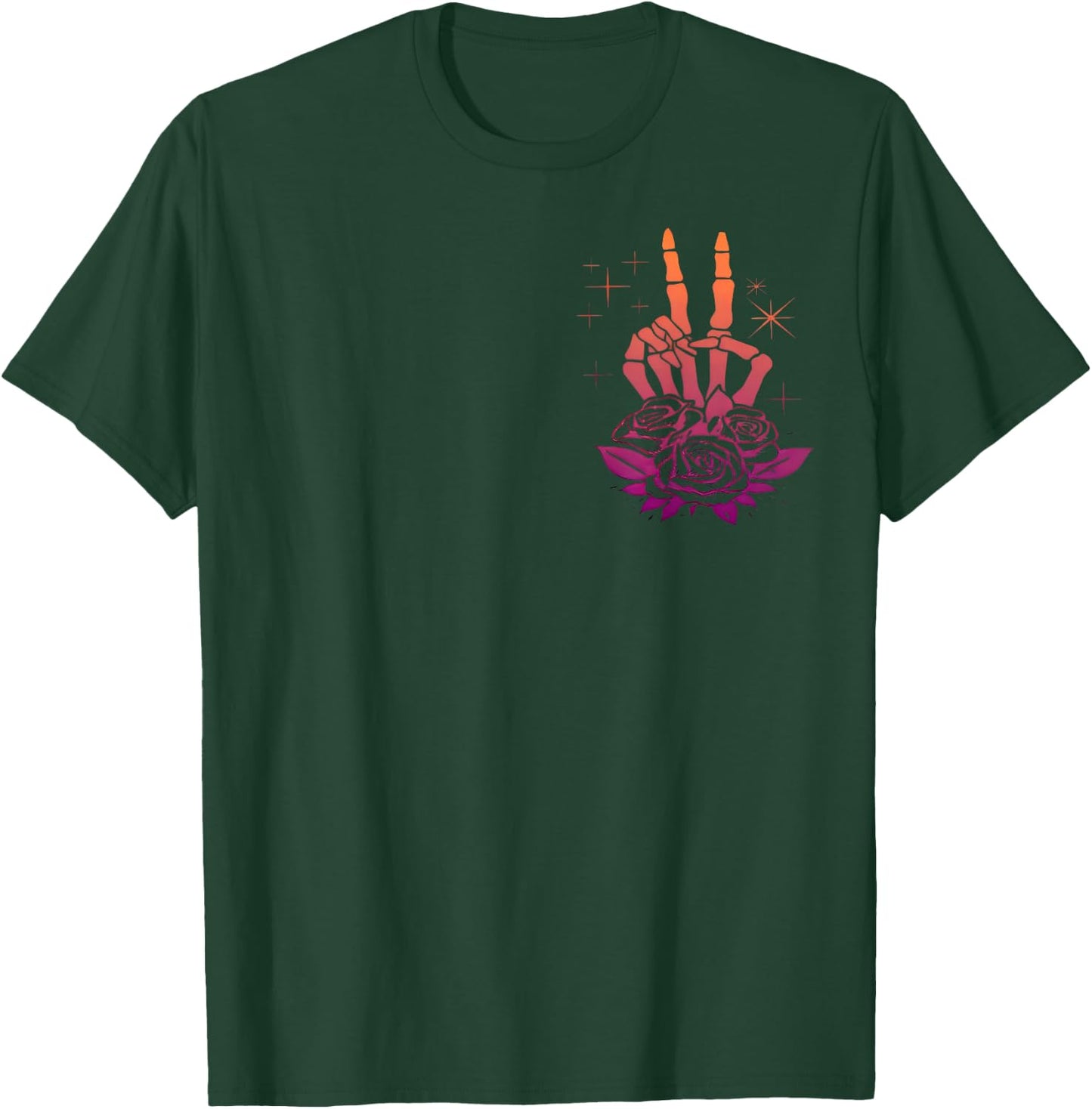 (2sided Front+Back) Have The Day You Deserve Skeleton T-Shirt - T-Shirt | Forest