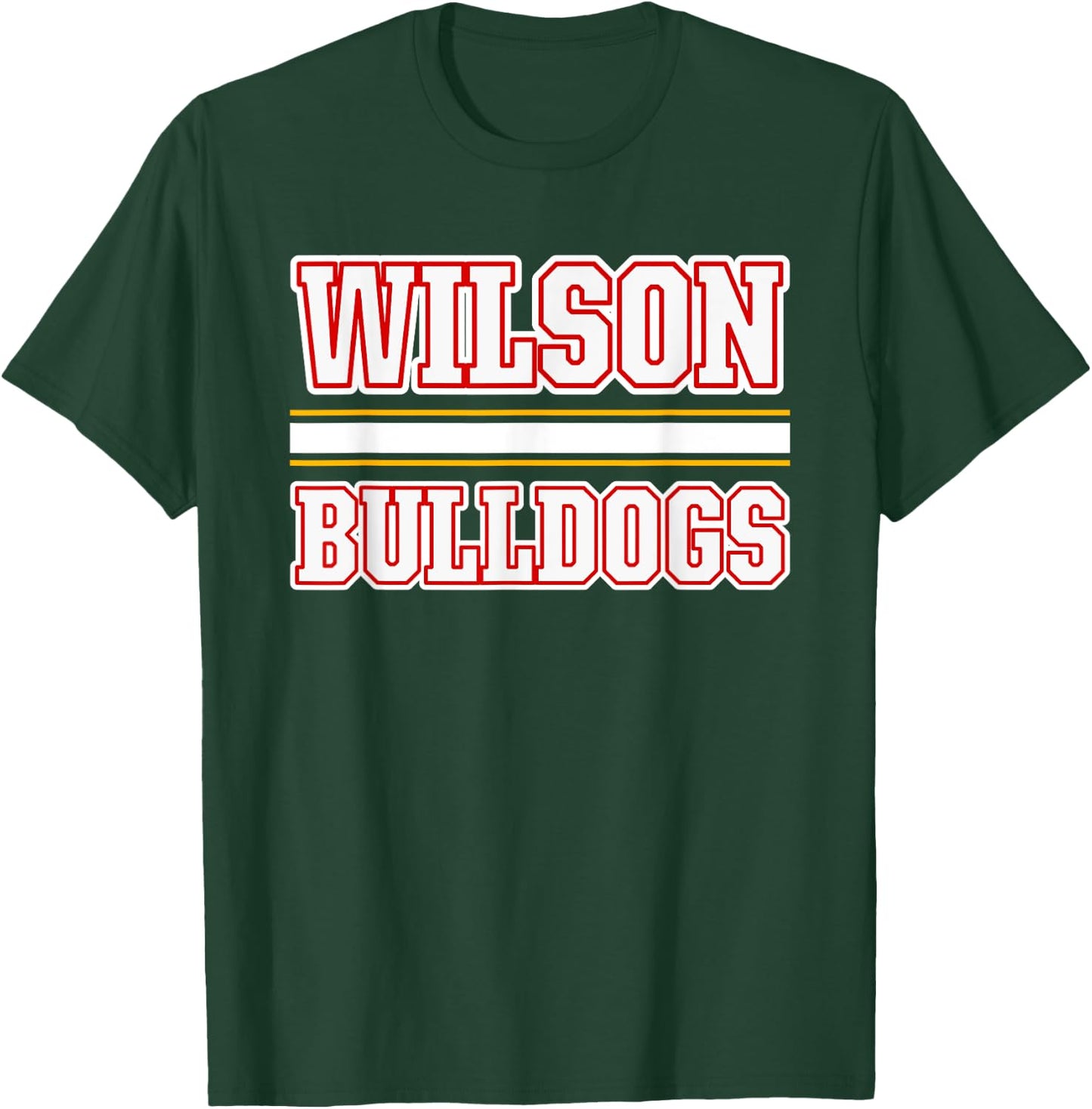 Wilson Bulldogs Horizontal Stripes T-Shirt - T-Shirt | Forest