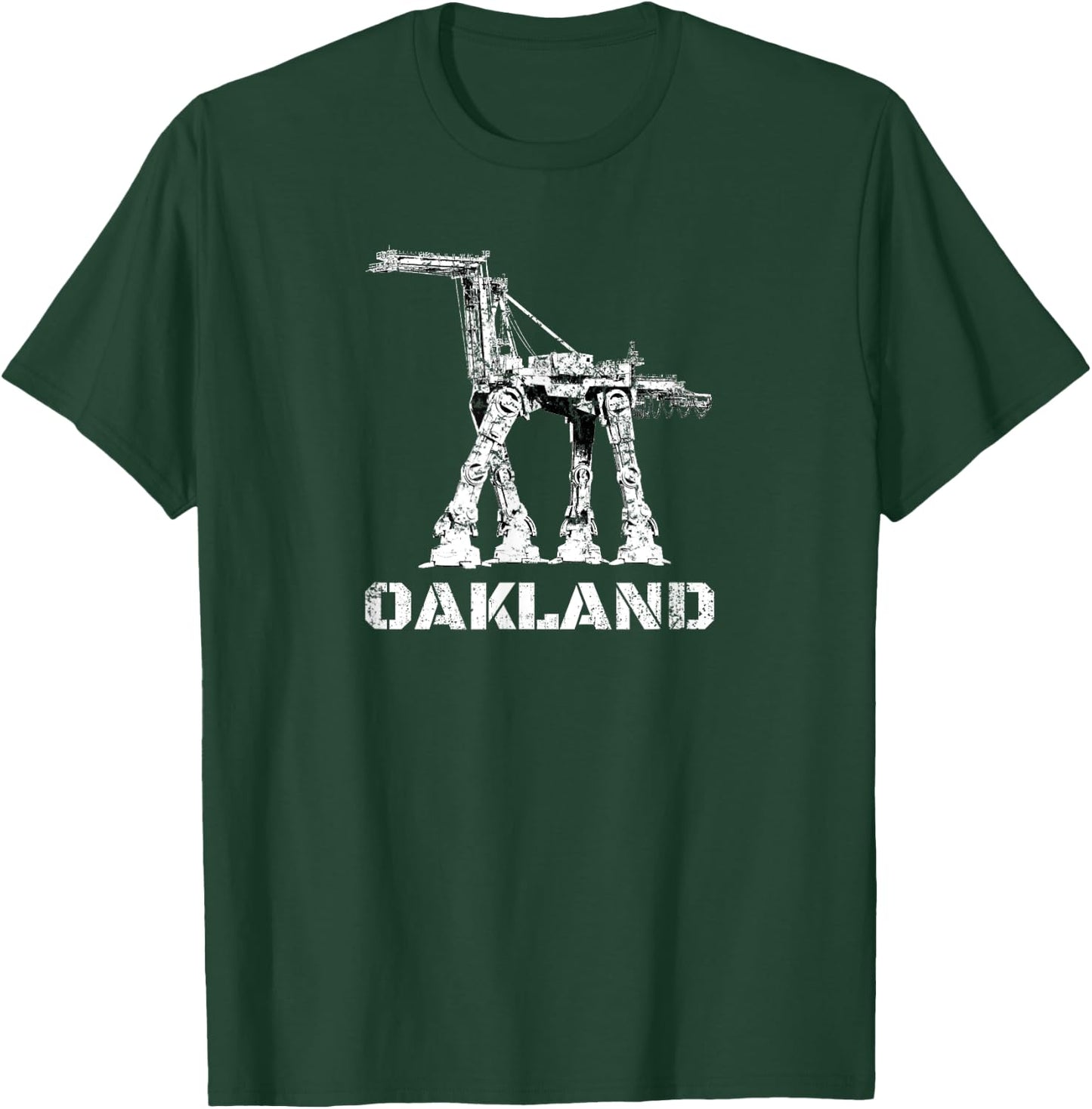 The Town Crane Robot - Oakland California T-Shirt - T-Shirt | Forest