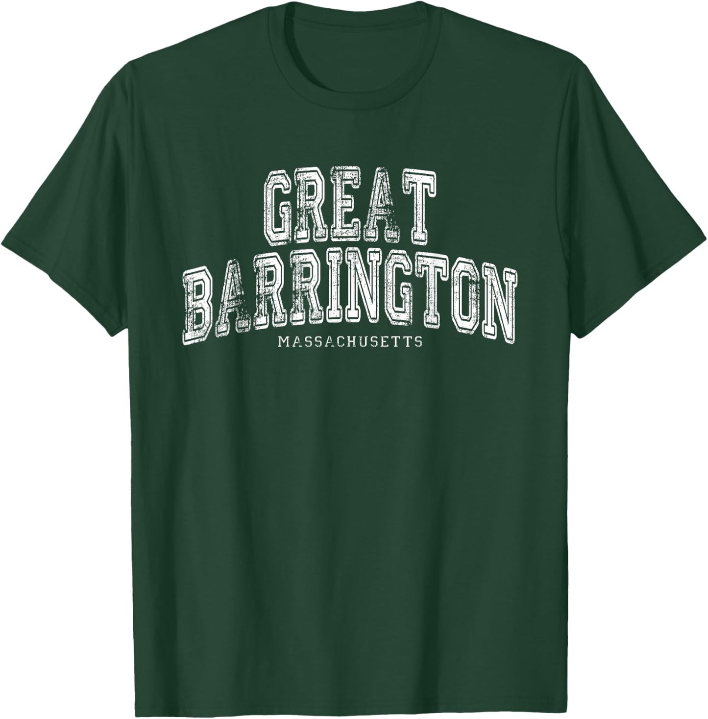 Great Barrington Massachusetts Vintage Retro US City State T-Shirt - T-Shirt | Forest