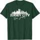 Jersey City New Jersey NJ | Skyline T-Shirt - T-Shirt | Forest