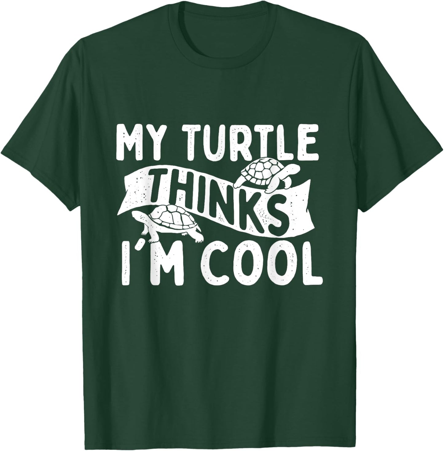 My Turtle Thinks I'm Cool - Wildlife Cute Tortoise Beach Women Kids T-Shirt - T-Shirt | Forest