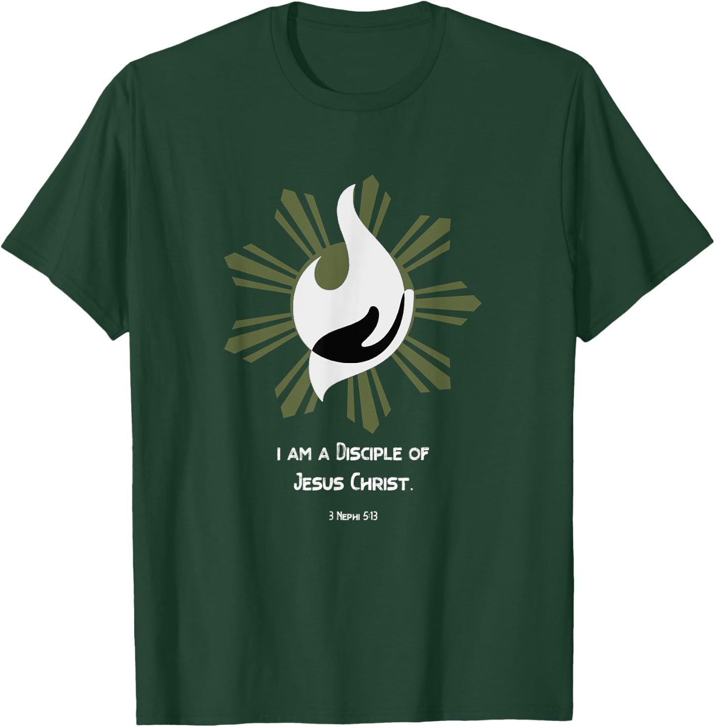 Christian Disciple Of Jesus Christ Gospel LDS YW YM Theme T-Shirt - T-Shirt | Forest