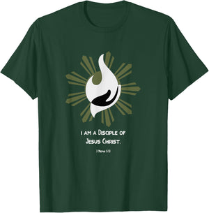 Christian Disciple Of Jesus Christ Gospel LDS YW YM Theme T-Shirt - T-Shirt | Forest
