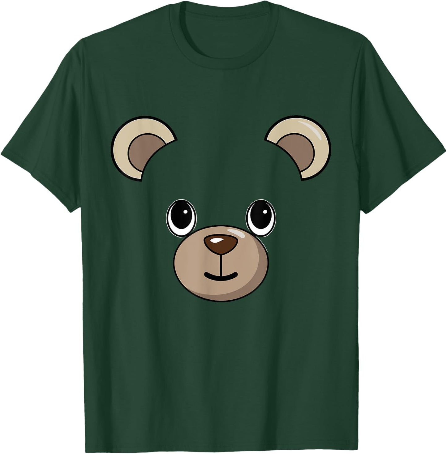 Halloween Teddy Bear Face Costume Kids Cute Themed T-Shirt - T-Shirt | Forest
