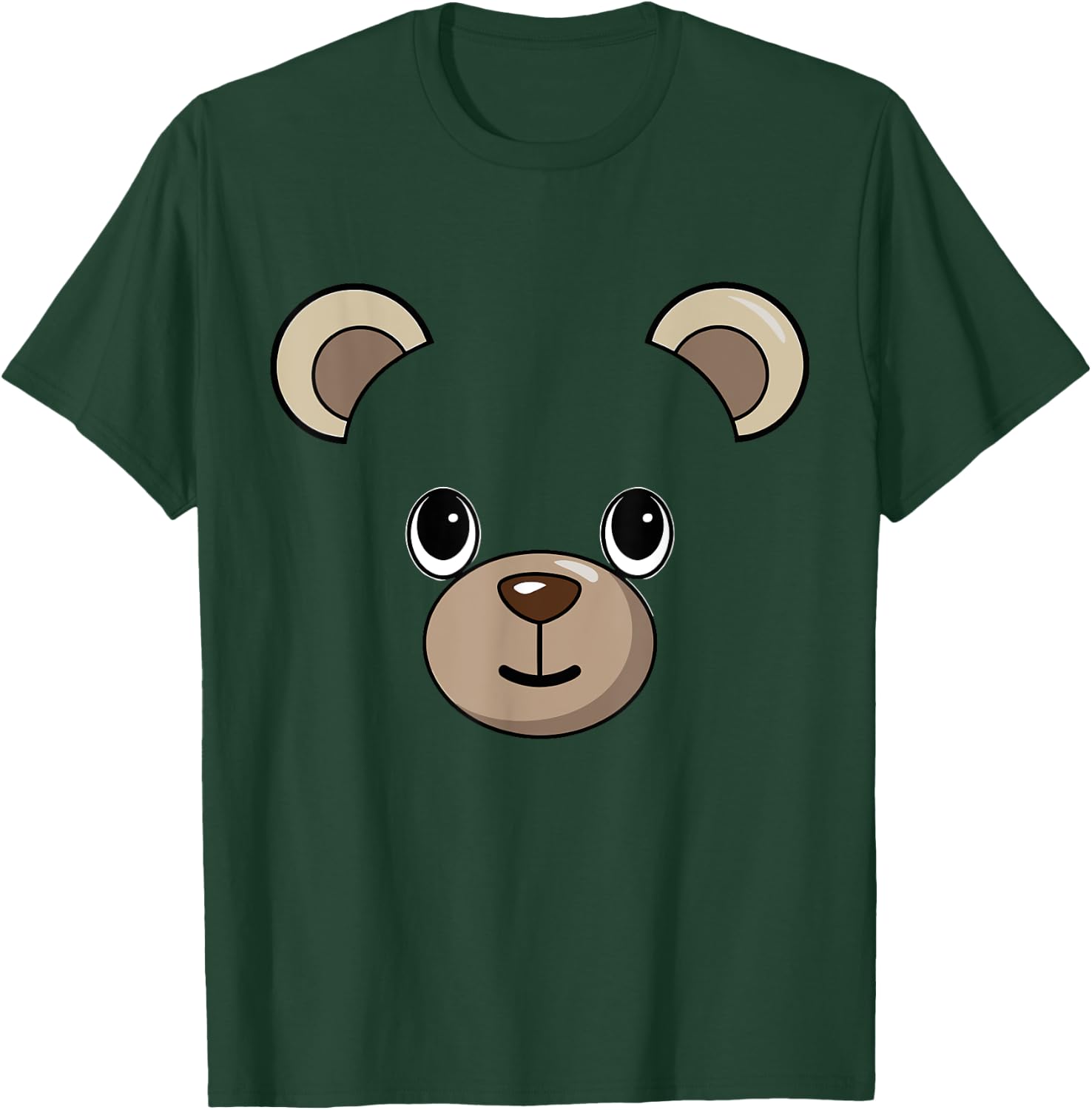 Halloween Teddy Bear Face Costume Kids Cute Themed T-Shirt - T-Shirt | Forest