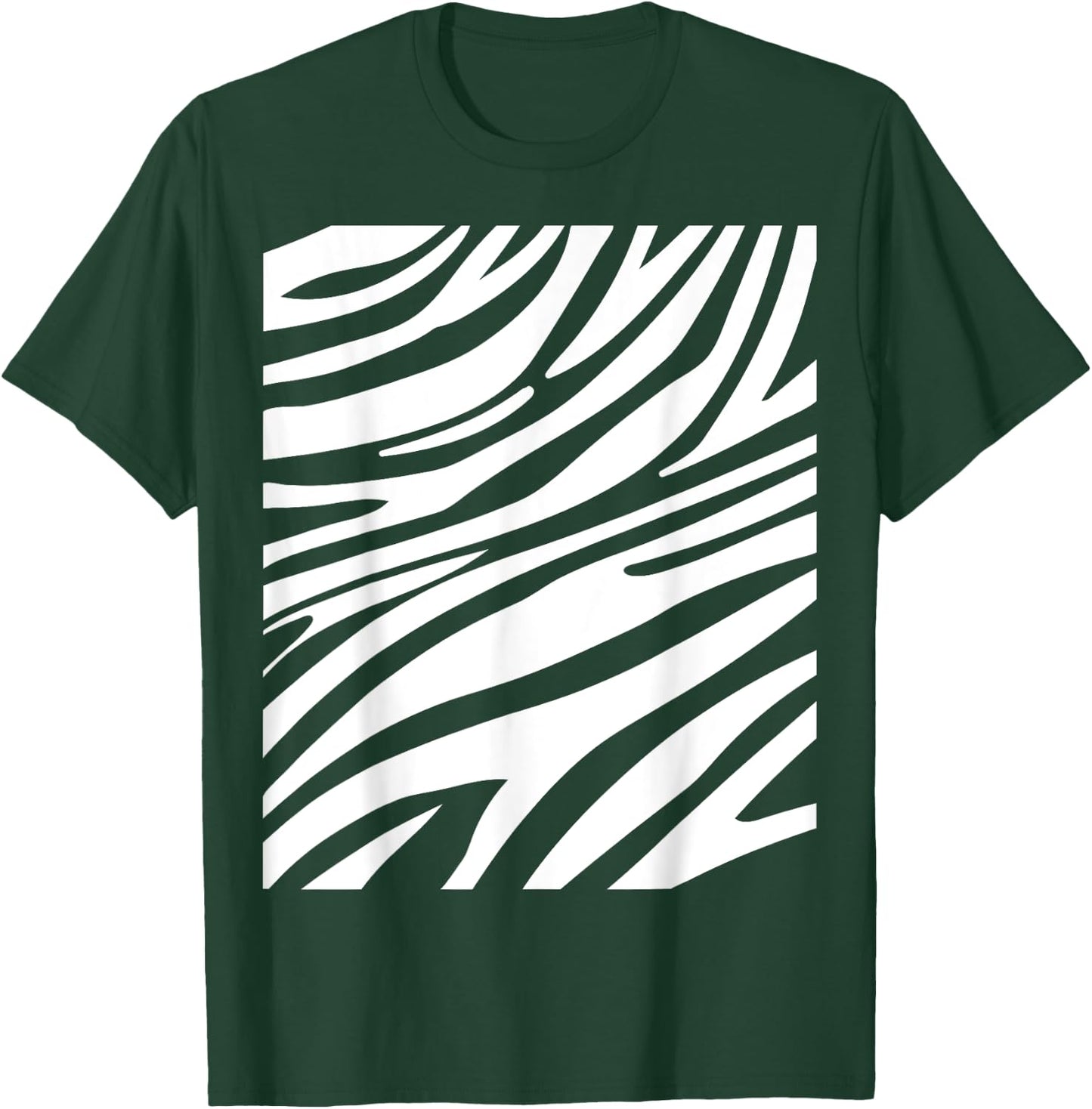 Funny Zebra Print Halloween Striped Animal Easy DIY Costume T-Shirt - T-Shirt | Forest