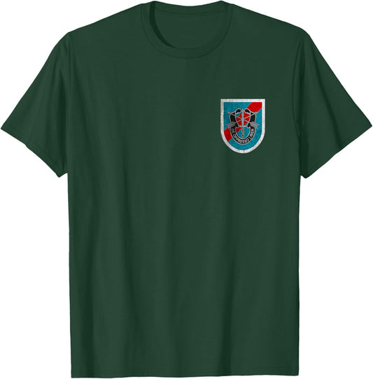 20th Special Forces Group SFG Logo Military Veteran Papa T-Shirt - T-Shirt | Forest