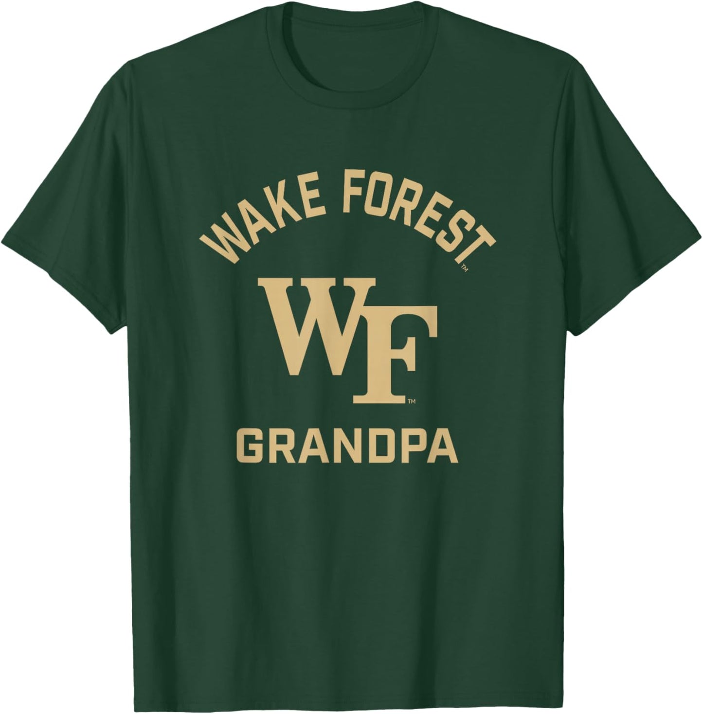 Wake Forest Demon Deacons Arched Grandpa T-Shirt - T-Shirt | Forest