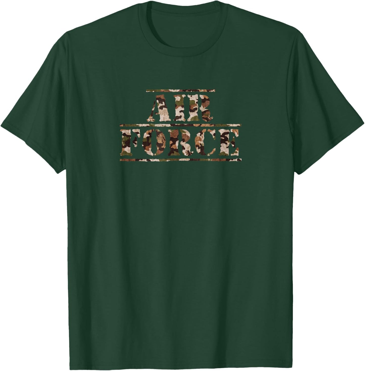 Air Force USAF Desert Camo Distressed Vintage Inspired T-Shirt - T-Shirt | Forest
