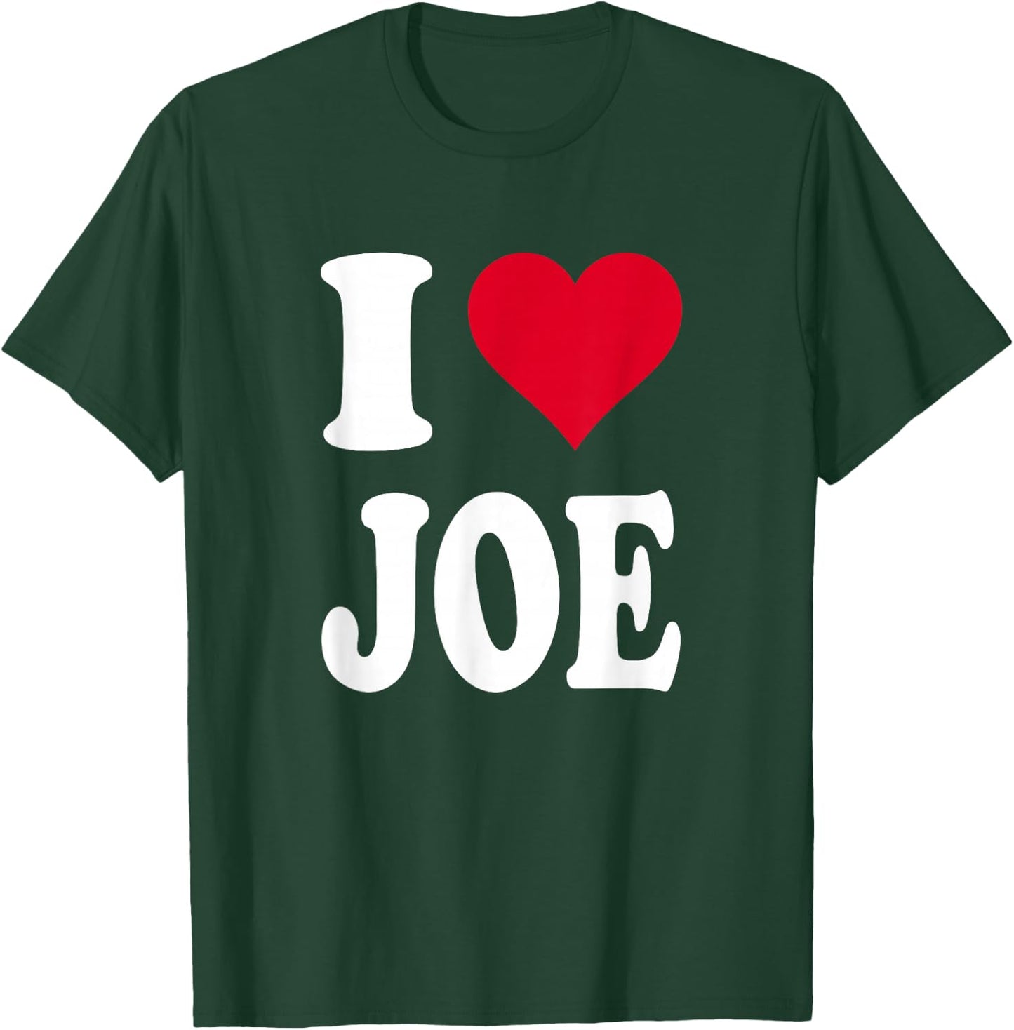 Red Heart I Love Joe T-Shirt - T-Shirt | Forest
