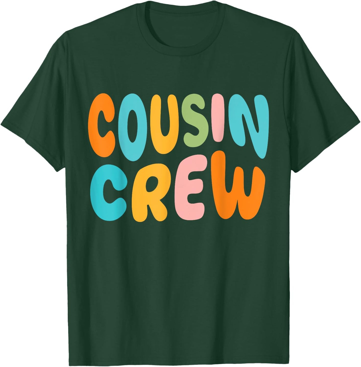Cousin Crew 2025 Vacation Family Kid Boy Girl Toddler Match T-Shirt - T-Shirt | Forest