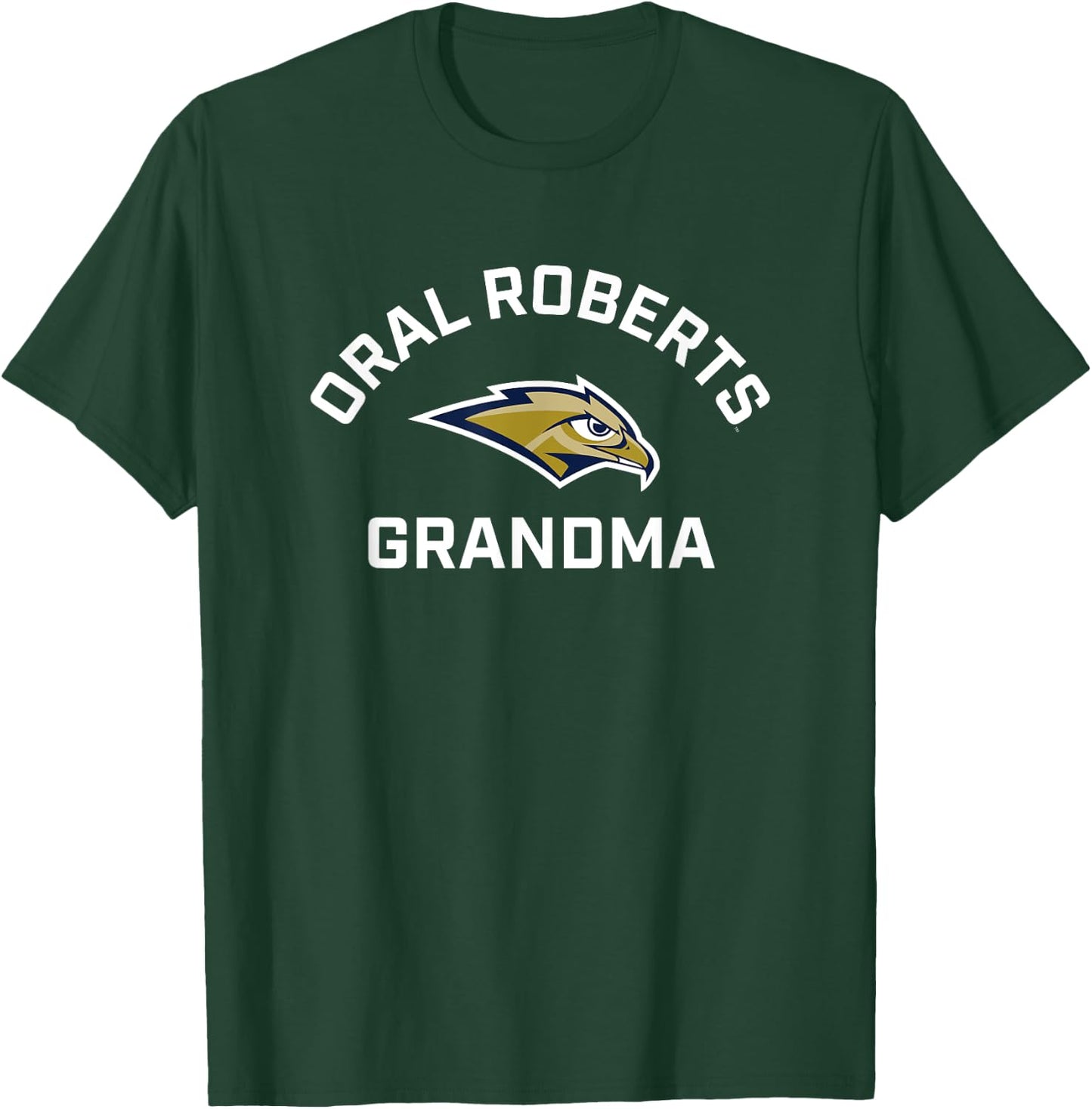 Oral Roberts University ORU Golden Eagles Arched Grandma T-Shirt - T-Shirt | Forest