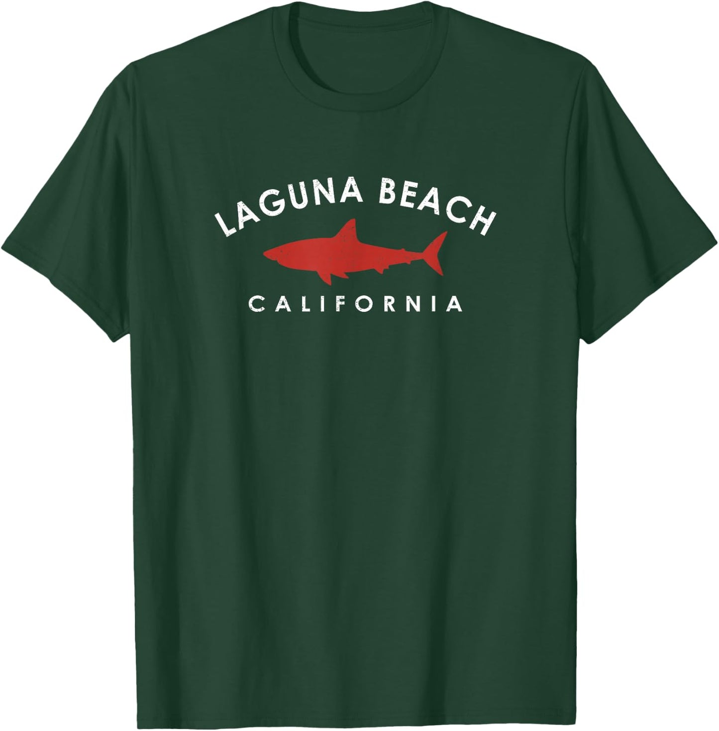 Retro Laguna Beach California Shark Vintage T-Shirt - T-Shirt | Forest