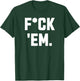 Duran Fuck'Em Women -Adults Red Small Classic Fit Modern Classic Letter Print T-Shirt - T-Shirt | Forest