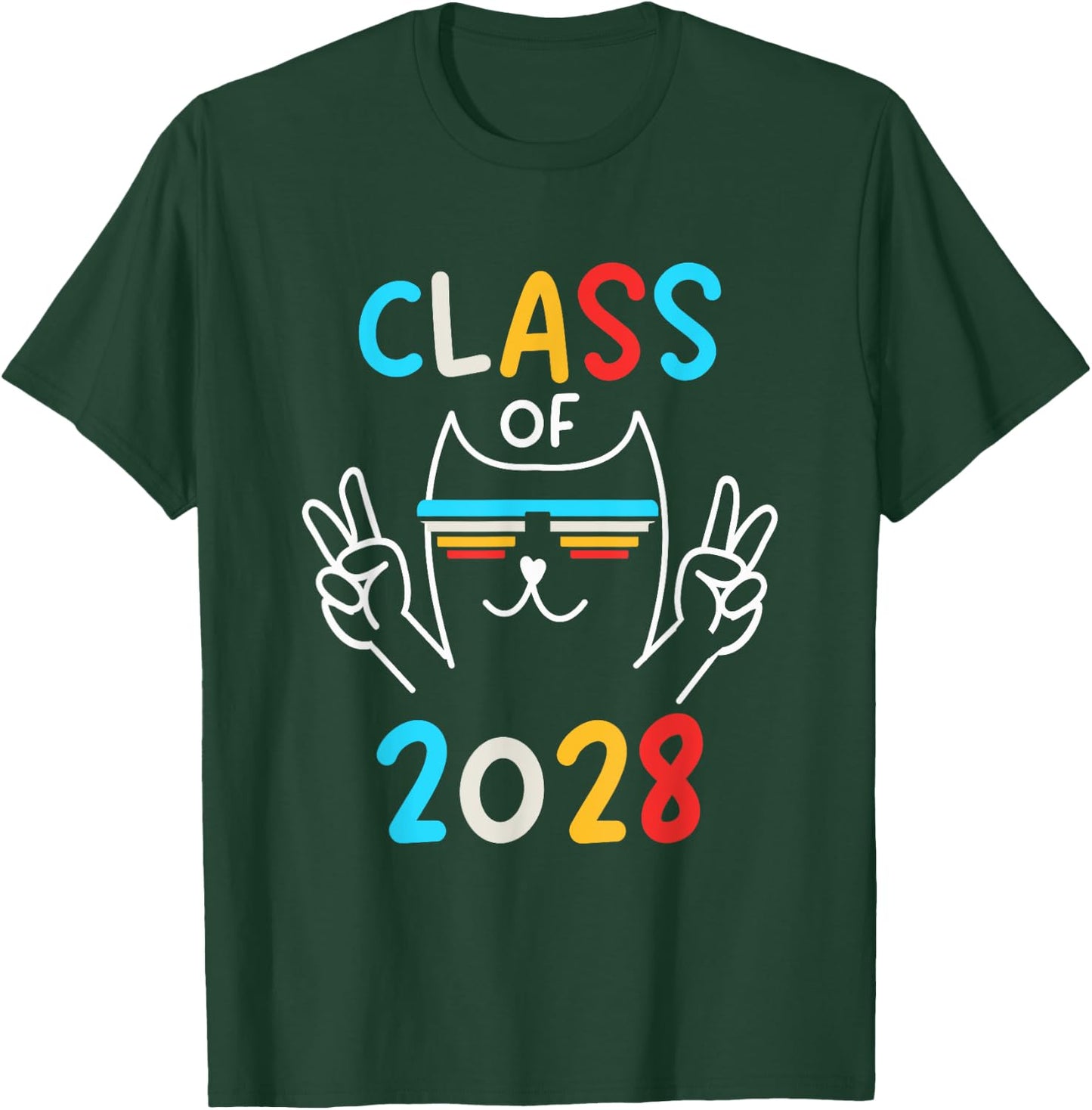 Class Of 2028 T-Shirt - T-Shirt | Forest