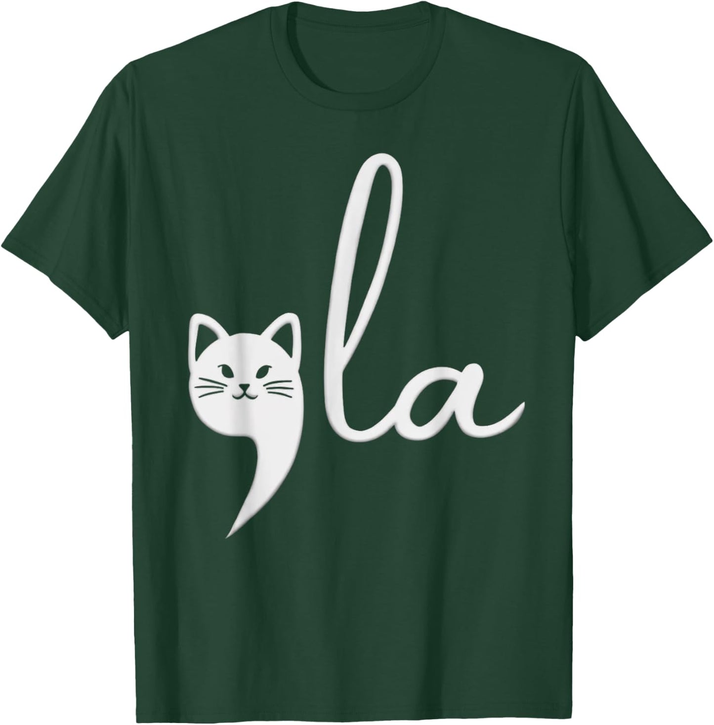 Cute Cat Comma-La Kamala Harris President 2024 Women Girls Kids T-Shirt - T-Shirt | Forest